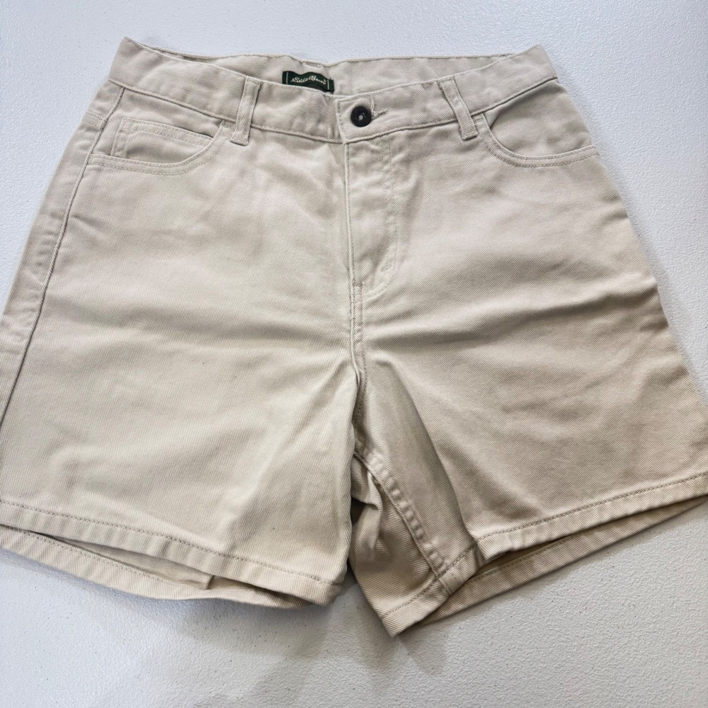 VTG Eddie Bauer Classic Khaki Chino Shorts Tall Sz6 Y2K GRUNGE Granny Meeetcore